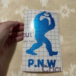 Glittery Sasquatch PNW Vinyl Decal ♥️
